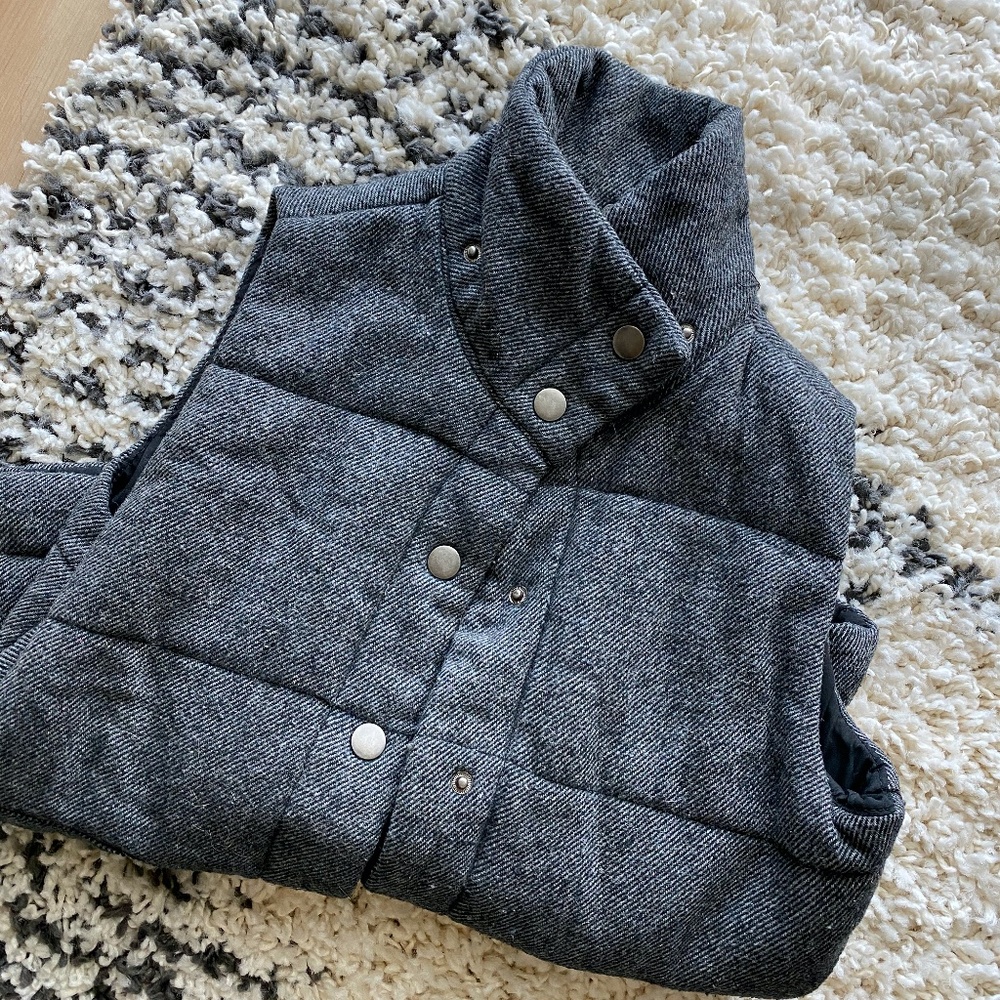 Grey padded vest
